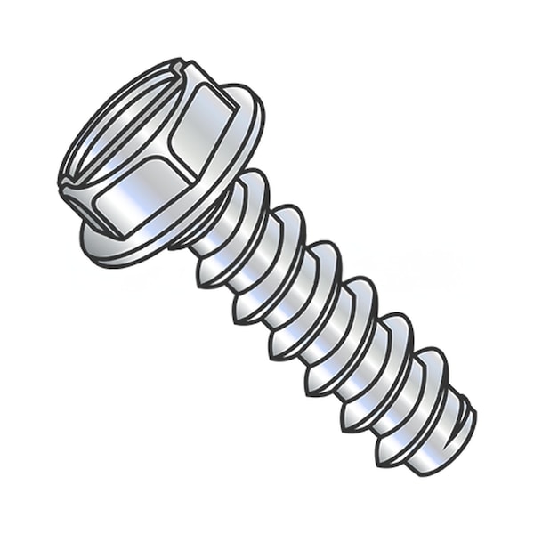 Usa Industrials Self-Drilling Screw, #10-16 x 3/4", Zinc Plated Steel Flange Hex Head Slotted Drive BULK-SCRW-16507 - main